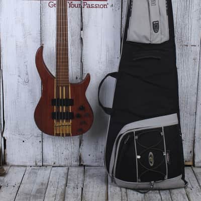 Peavey Cirrus 5 Bubinga Bass 5 String Electric Bass Guitar Natural with Gig Bag image 2