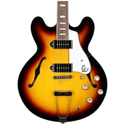 Epiphone Casino Electric Guitar (with Gig Bag), Vintage Sunburst image 1