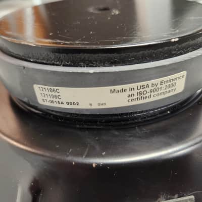 Eminence 121106C 12" 250W Professional Series Woofer - 8 Ohm (Date Code 67-0515A) image 2