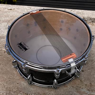 ✮ULTRA RARE✮Vintage✮YAMAHA OAK Custom ✮14" x7 " SNARE✮MUSASHI BLACK✮+ ALUMINIUM DIE CAST ! image 13