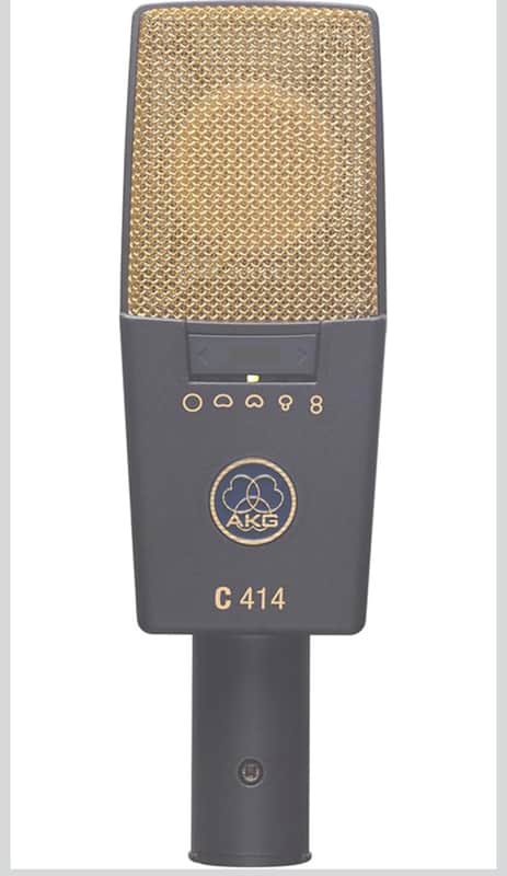 AKG C414 XLS Large Diaphragm Multipattern Condenser Microphone 2010s - Black image 1