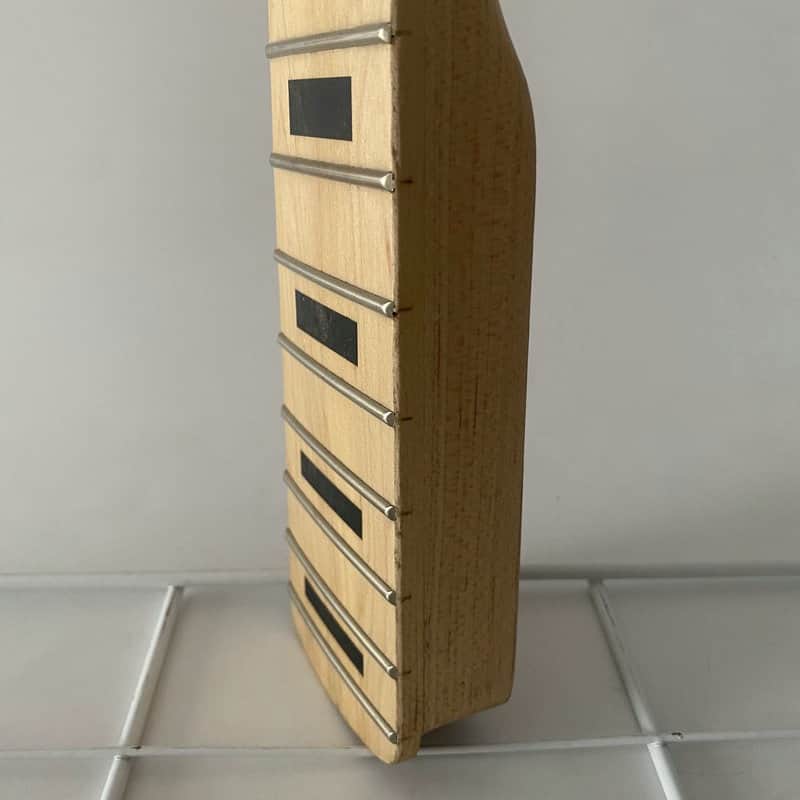 Paddle Headstock 4 String Bass Unfinished Maple Neck image 1