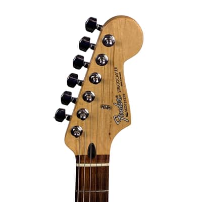 Fender FSR Splattercaster Standard Stratocaster 2003 Violet, Graffiti Yellow, Dakota Red, and Orange Drop over Surf Green W/HSC (Used) image 9