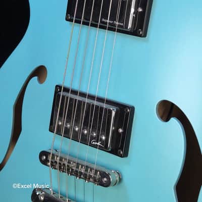 Godin Montreal Premiere HT - Laguna Blue w/Deluxe Gigbag (B-Stock finish) image 5