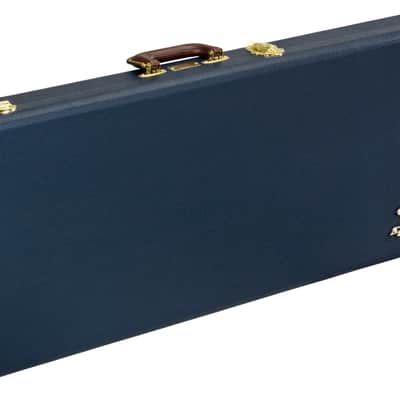 Fender Classic Series Wood Guitar Case - Strat/Tele, Navy Blue image 1