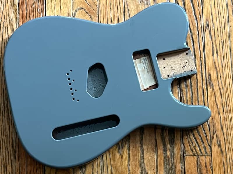 G&L Fullerton Deluxe ASAT Bluesboy guitar body Alder Grey Pearl USA image 1