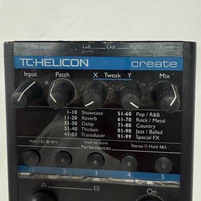TC Helicon Voicetone Create Vocal Reverb Delay Multi Effects Pedal + PSU image 2