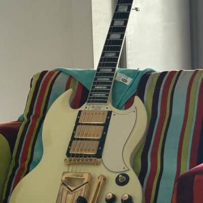 Gibson Custom Shop 60th Anniversary '61 Les Paul SG Custom 2021 - Polaris White image 6