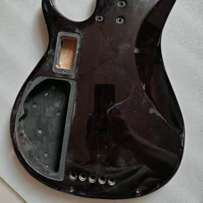 5 String Electric Bass Body with Quilted Maple Top image 4