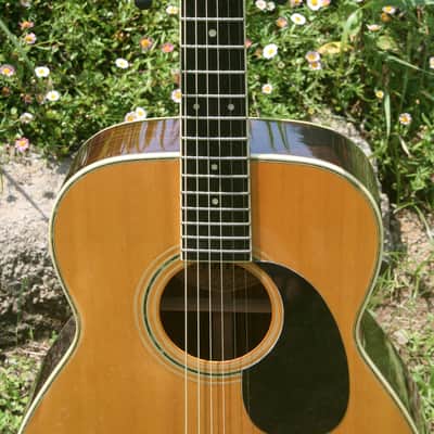 Morris F30 OOO size Guitar MIJ Circa 1980 Natural+ Hard Case image 4