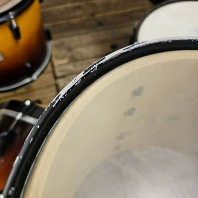 Drum Kit Pearl ELX, Amber Fade With Cymbals And Hardware USED! RK22M130726 image 7