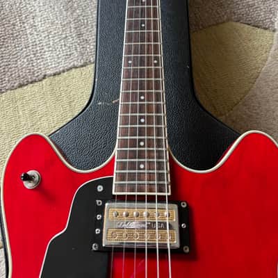 Left Handed DeArmond Starfire Crimson Red Transparent 1999 image 3