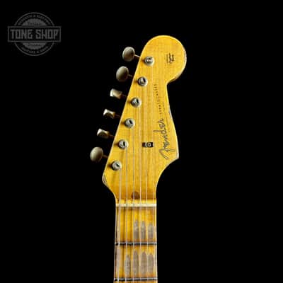 Fender Custom Shop Time Machine '57 Strat Heavy Relic Faded Aged 2 Color Sunburst w/case image 6