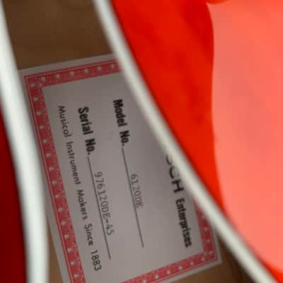 Gretsch G6120DE Duane Eddy model 1997 desert sunrise (rouge orangé) image 7
