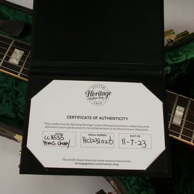 Heritage Custom Core Collection H-535 Trans Cherry image 11