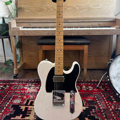 Fender American Deluxe Ash Telecaster 2014 - white blonde, upgrades image 2
