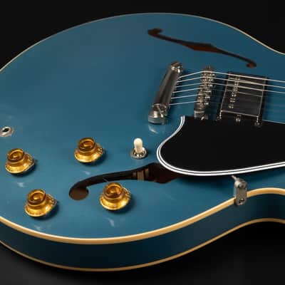 2023 Gibson Custom Shop '59 ES-335 Dot Reissue - Pelham Blue VOS | USA Vintage 1959 Semi-Hollow Custombucker AlNiCo III Unpotted Humbucker 3.39kg | CoA OHSC image 21