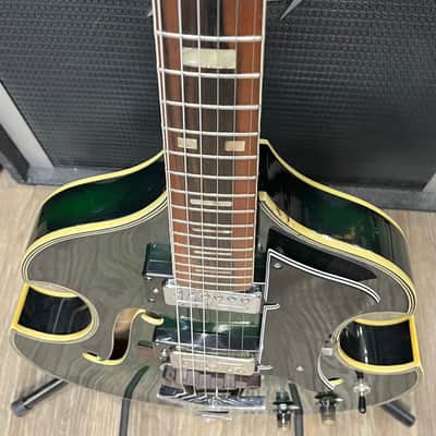 Firstman Liverpool Violin Hollowbody Electric Guitar ‘67-‘69 - Green Burst image 6