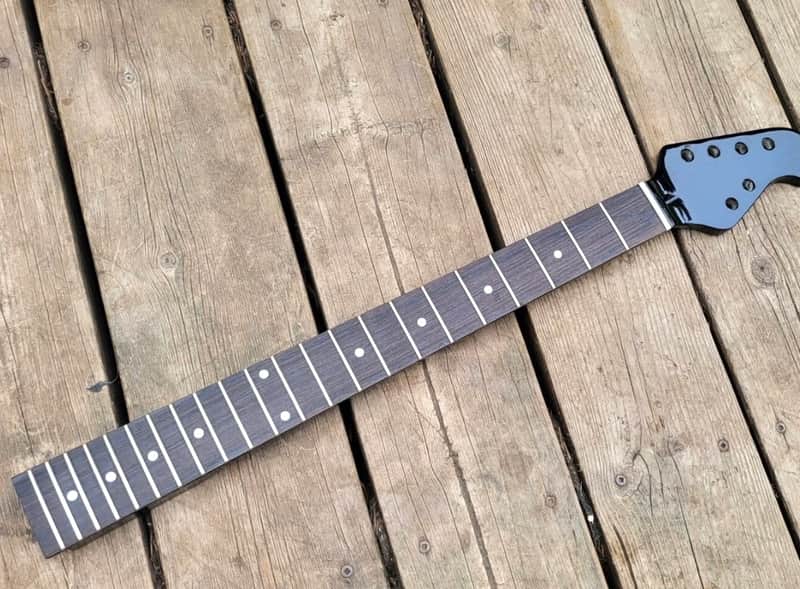 Black Gloss 22 fret Guitar Neck Replacement DIY image 1