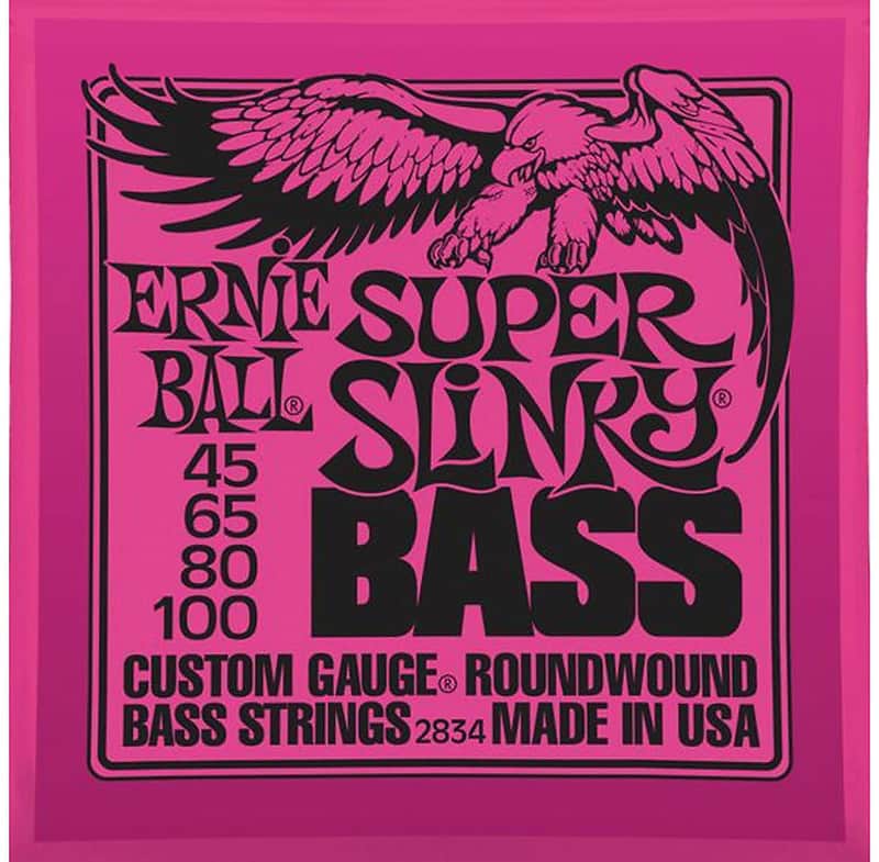 Ernie Ball 2834 Super-Slinky Electric Bass Guitar Strings - 6 PACK image 1