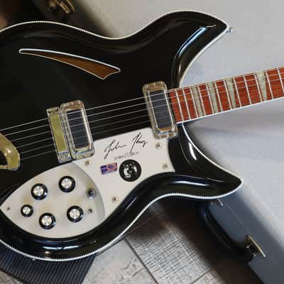 Minty! 1995 Rickenbacker 381JK John Kay Signature #233 of 250 Semi-Hollow Electric Guitar JetGlo + COA OHSC image 3