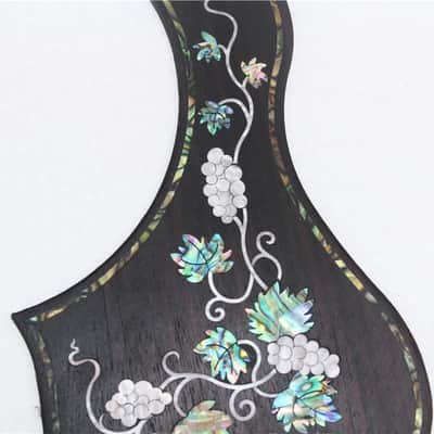 Rosewood Acoustic Guitar Pickguard with Abalone Grapes Top image 4