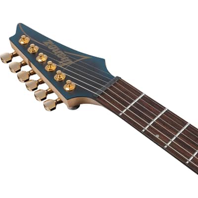 Ibanez SML721 Axe Design Lab Multi-Scale Guitar - Midnight Arctic Ocean Matte image 9