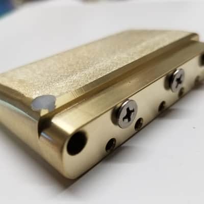 KGC MEGA-MASS Brass Tremolo Block - MIM Stratocaster - 2-1/16" Spacing-  Usually Custom Order! image 1