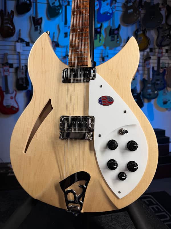 Rickenbacker 330/12 Mapleglo Semi-Hollow Electric Guitar, with Ric Case, 001 image 1