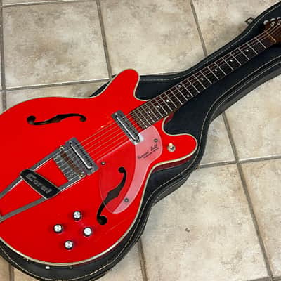 1967 Coral Vincent Bell Firefly Red Danelectro image 2