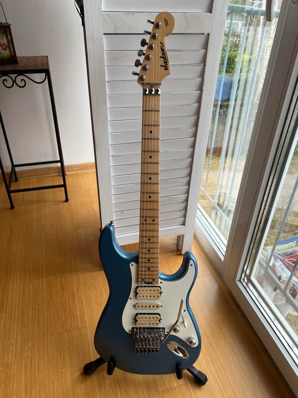 Jackson/Charvel Masterbuilt SoCal HSH FR Lake Placid Blue - Lake Placid Blue image 1