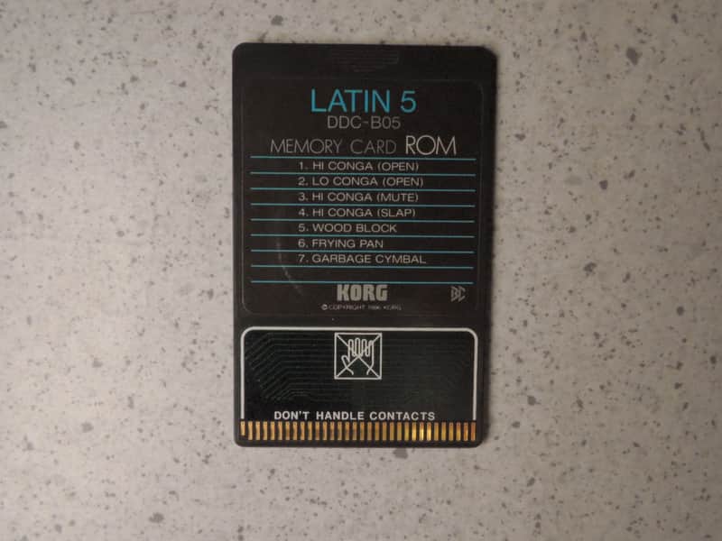 Korg DDC-B05 Latin 5 Card for the Korg DDD-1,DDD-5 image 1