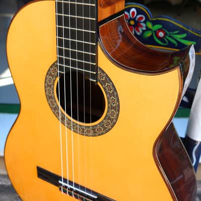 Juan Montes Rodriguez Flamenco guitar cutaway 2023 Cocobolo image 5