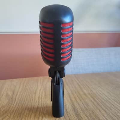 Shure Limited Edition Super 55-BCR Supercardioid Dynamic Microphone 2010 - Black w/ Red Foam image 4