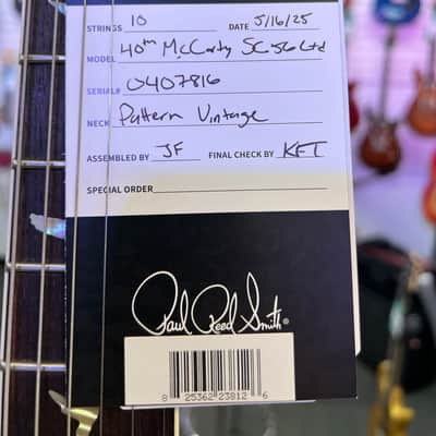 PRS 40th Anniversary McCarty SC56 Singlecut Electric Guitar, Faded Blue Jean with Case image 21