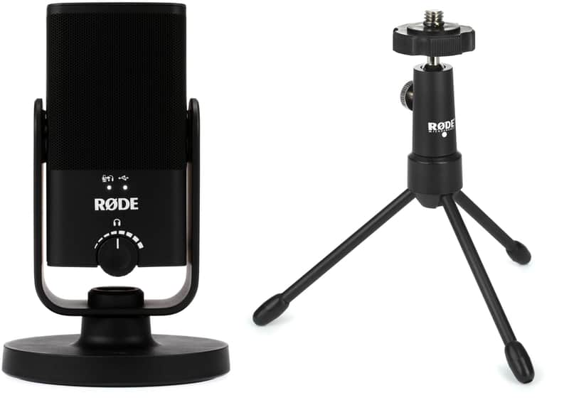 Rode NT-USB Mini USB Condenser Microphone  Bundle with Rode Tripod Mini Microphone Stand image 1