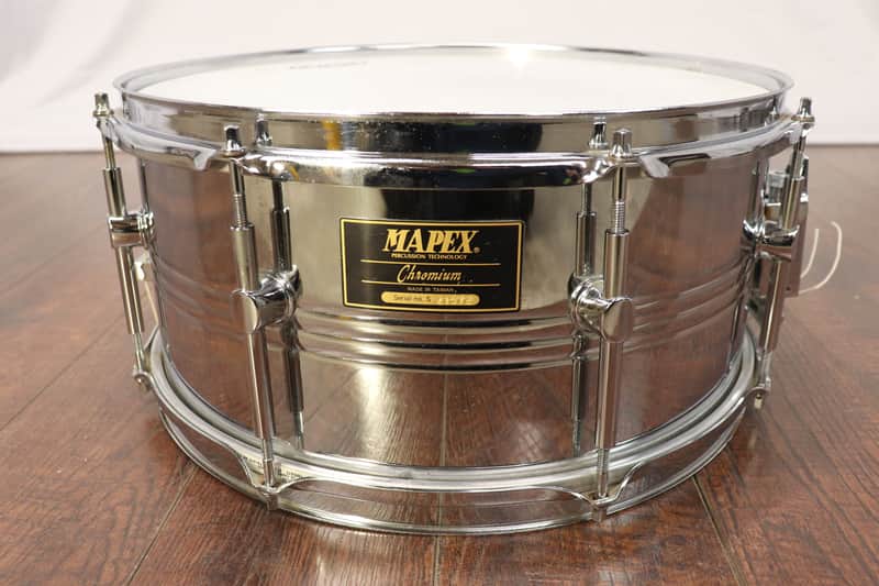 Mapex Chromium 6.5x14" Steel Snare Drum 8 Lug image 1