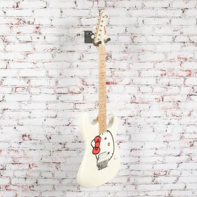 Squier by Fender x Hello Kitty - Stratocaster Electric Guitar - White - w/ Deluxe Hello Kitty Gigbag image 4