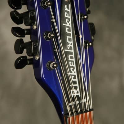 1986 Rickenbacker 620/12 string Midnight Blue BT Black binding + hardware image 7