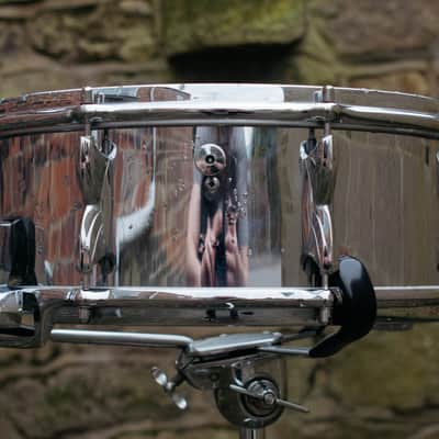 Vintage 1970s Premier 2000 Chrome over Aluminium COA Snare Drum 14x5" image 5