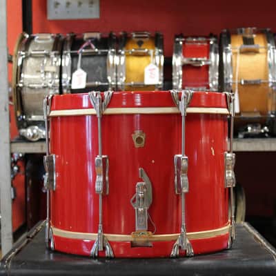1950's WFL 10x14 Marching Snare Drum in Red Lacquer image 1