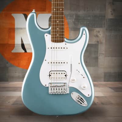 Squier Affinity Series Stratocaster Junior HSS - Laurel Fingerboard - White Pickguard - Ice Blue Metallic image 1