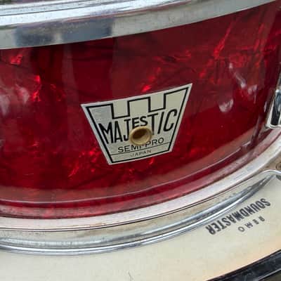 Majestic Semi Pro 1965 - Red Pearl 3-piece w/hardware imagen 10