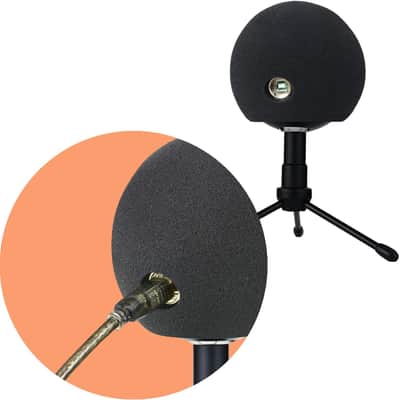 Blue Snowball Pop Filter Windscreen - Professional Mic Foam Wind Cover Windshield Pop Filter for Recordings, Broadcasting, image 2