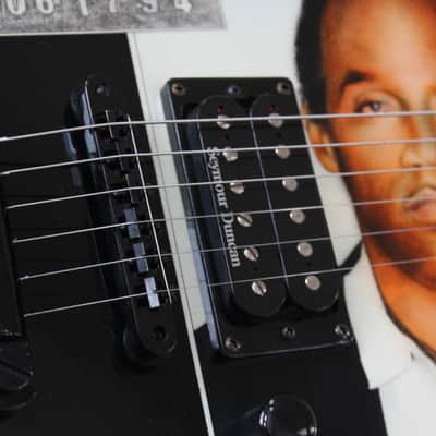 1995 ESP M-II Deluxe Custom Shop OJ Simpson Mugshot Chris Compston Artwork Electric Guitar + OHSC image 6