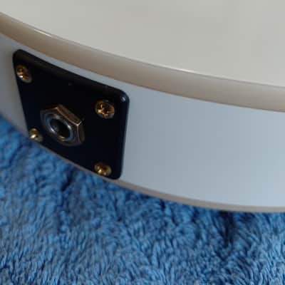 Harley Benton LP - Gloss White Double bound body. Neck and headstock binding. image 6