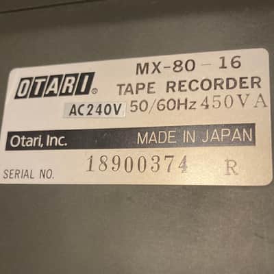 Otari MX-80 - 16 track Vu-meter Panel Assy NO. PB - 7HXA image 5