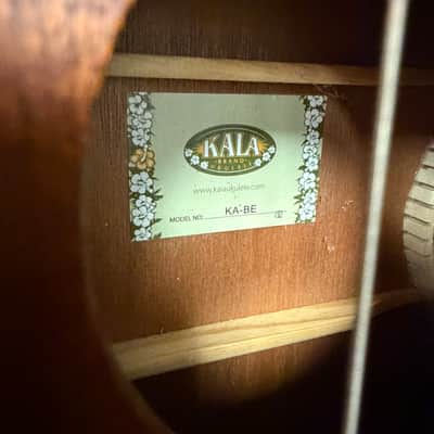Kala KA-BE Mahogany Series Acoustic/Electric Baritone Ukulele with EQ 2010s - Satin Natural image 5