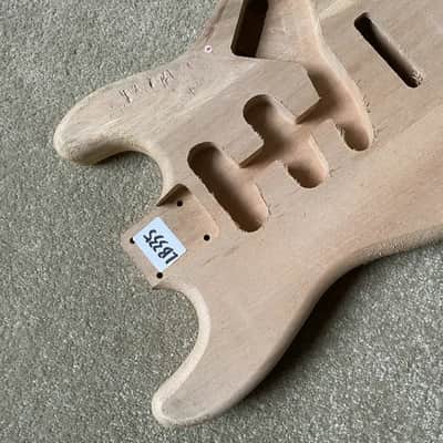 Strat Style Unfinished Basswood Guitar Body image 8