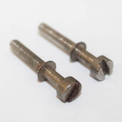 Vintage 1960's Gibson Adjustable Bridge Saddle Screws Set Of 2 1963 Acoustic Guitar image 4